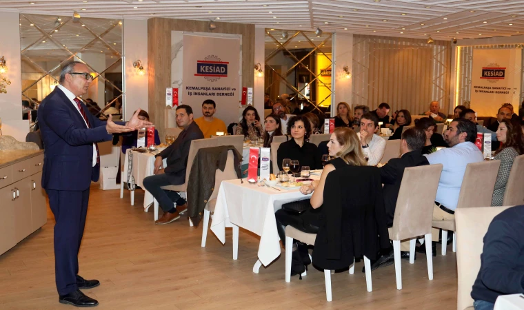 KESİAD'a konuk olan Cem Seymen: "Cumhuriyeti kuran neslimize sorumluluğumuz var, umutsuz olamayız" "Çıkışımız tarım, teknoloji ve eğitimde"
