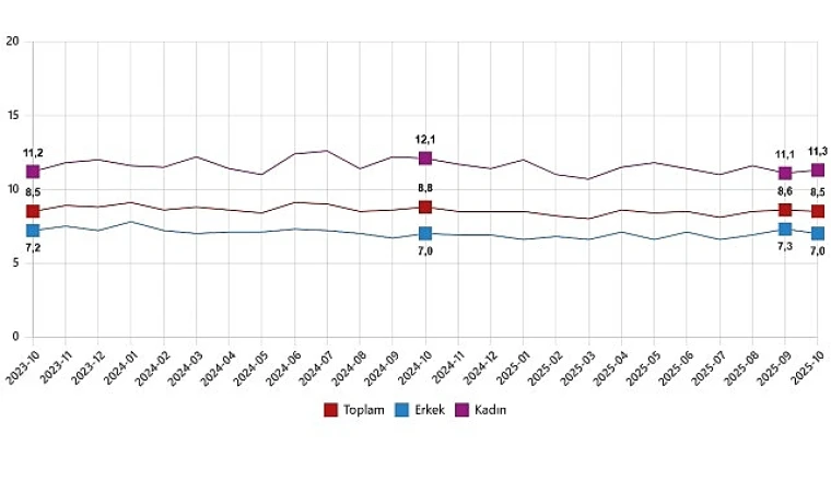 İşgücü İstatistikleri, Ekim 2025