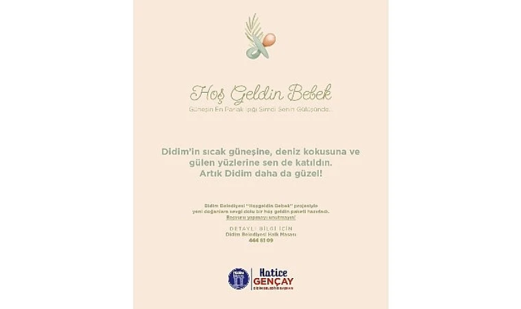 Didim’de “Hoş Geldin Bebek” Projesi Tüm Hızıyla Sürüyor