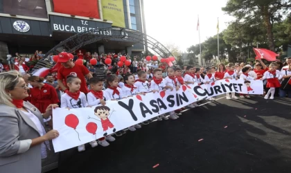Buca Çınar Anaokullarından yüzüncü yıl etkinlikleri
