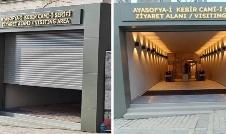 1500 yıllık Ayasofya’ya kepenk takıldı