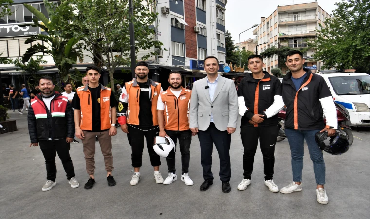 Bornova Belediyesi'nden moto kuryelere özel park alanı