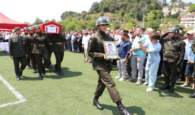 Şehit Er  Ahmet Saygın yapılan törenle Yığılca’da toprağa verildi 