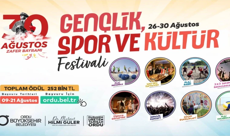 Ordu’da spor ve kültür festivali birarada