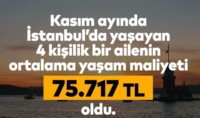 Dört kişilik ailenin yaşam maliyeti 75 bin 717 lira