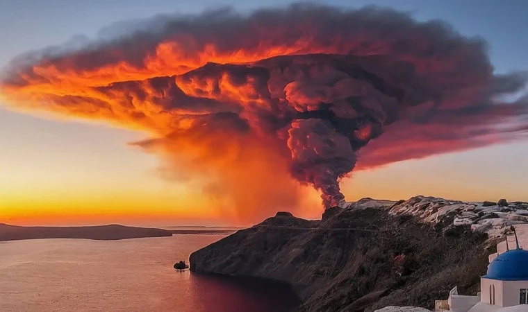 Santorini Volkanı harekete geçer mi?