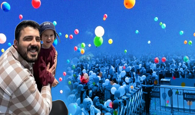 İstanbul’da mutluluğun resmi çizildi: Ali Asaf’ın balonları gökyüzünde