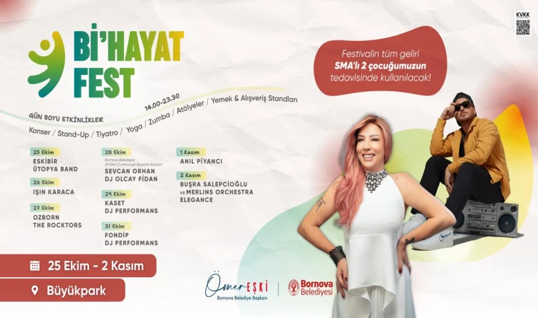 Bornova'da Bi’Hayat Fest var