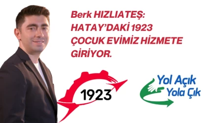 DEFNE 1923 Çocuk Evi açılıyor.