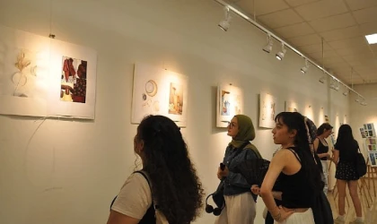 EÜ’de “Resim ve Desen” sergisi sanatseverlerin ilgi odağı oldu