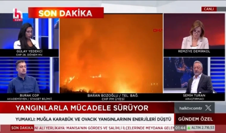 Yangınlara dair konuşulmayanlar Halk TV de dile getirildi