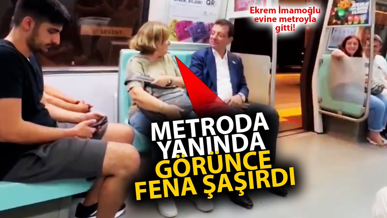 Ekrem İmamoğlu, evine metroyla gitti! Metroda yanında Ekrem İmamoğlu'nu gören vatandaş şaşırdı kaldı